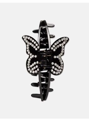 Emi Jay Black Butterfly Crystal Hair Claw